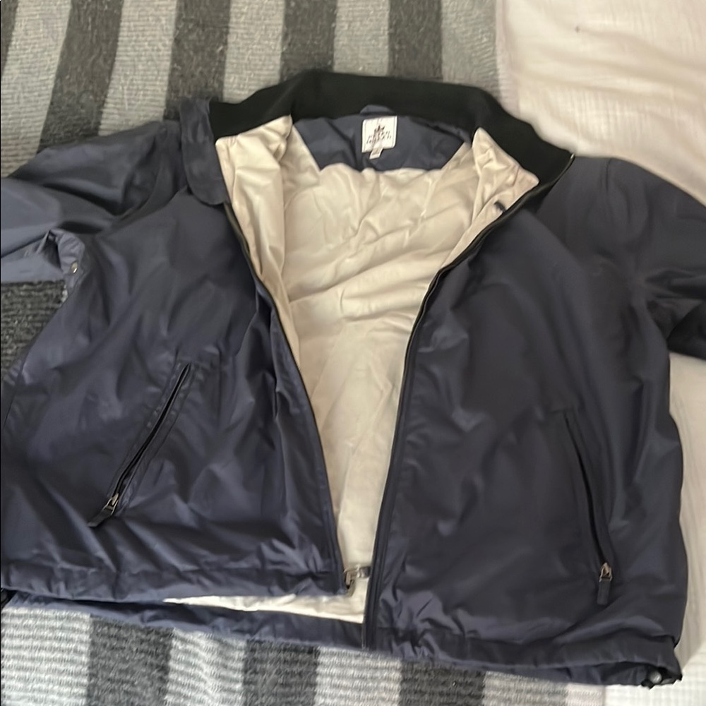 Peter Millar Gray Windbreaker Jacket